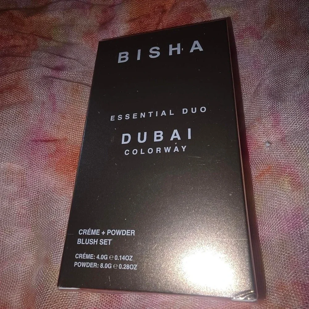 Bisha Essential Duo Dubai Colorway Creme and Powder Blush Set Bright Pink New
